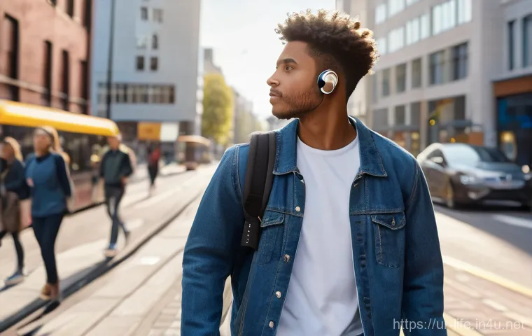 무선 이어폰과 헤드폰 비교 - Prompt 1: The Active Commuter with Wireless Earphones** 무선 이어폰과 헤드폰 비교 - Prompt 1: The Active Commuter with Wireless Earphones**